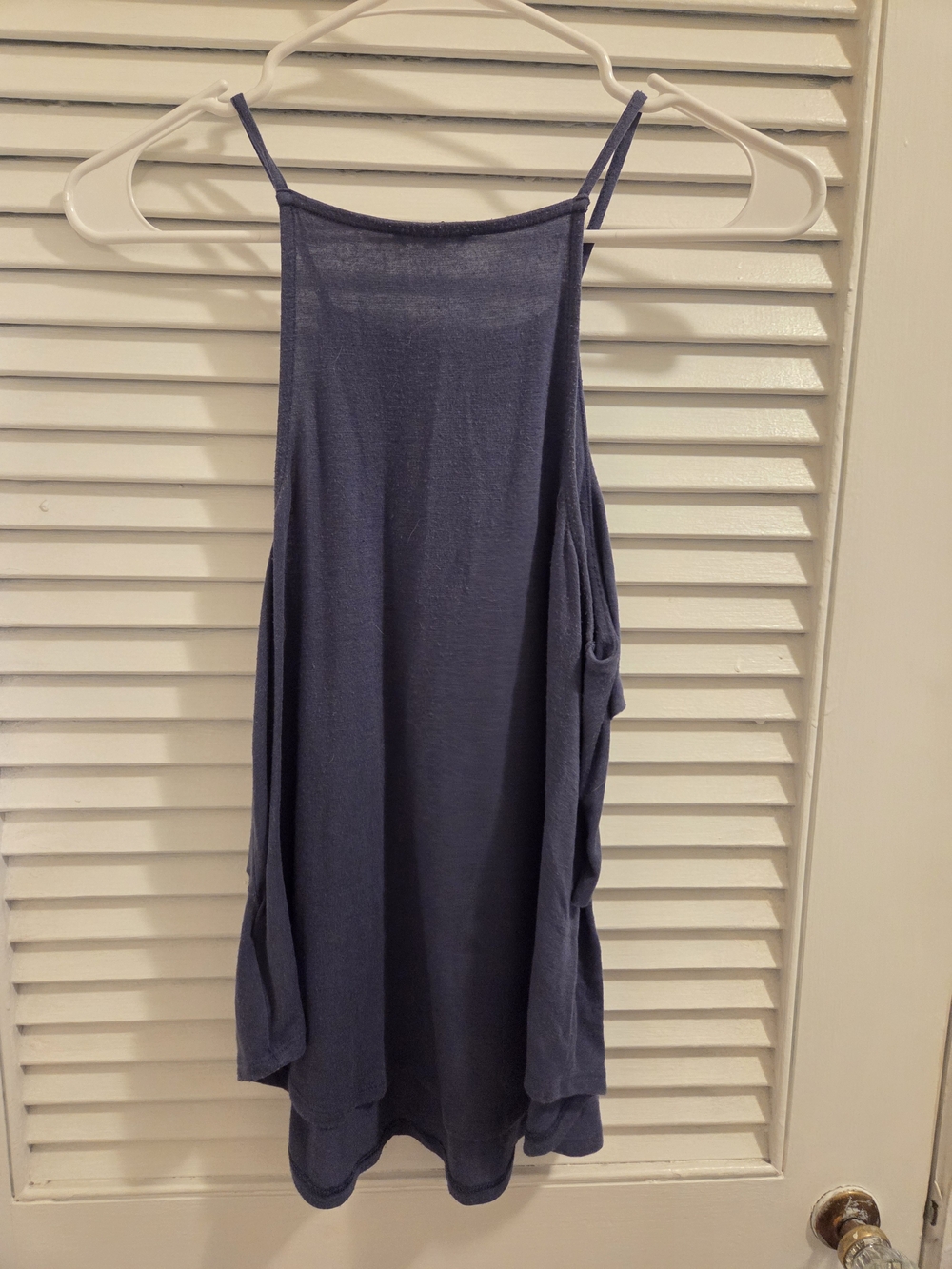 Express Blue Ruffle Camisole - Picture 5 of 7